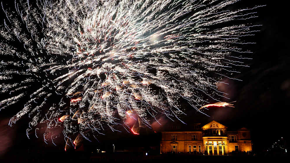 Fireworks over St Andrews on Saturday at the Alfred Dunhill Links Championship