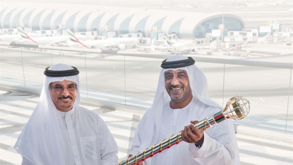 Sheikh Ahmed bin Saeed Al-Maktoum and Saeed Harib