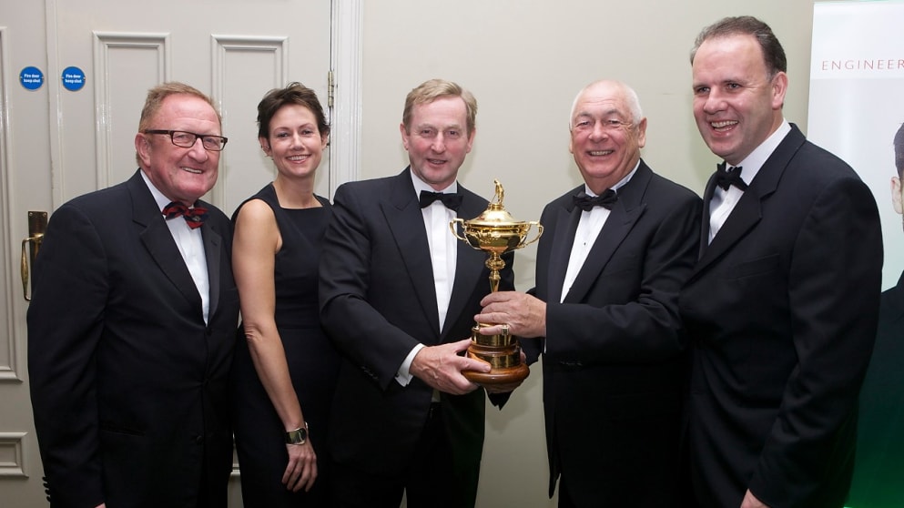 Christy O'Connor Jnr awarded the 2014 Jerry Donworth Outstanding Contribution to Golf Award