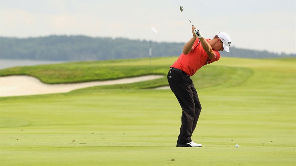 STOCKHOLM, SWEDEN - JULY 23:  Alexander Noren of Sweden in action during the second round for the No