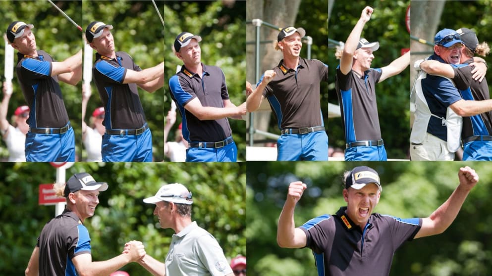 Marcel Siem hole-in-one on the second