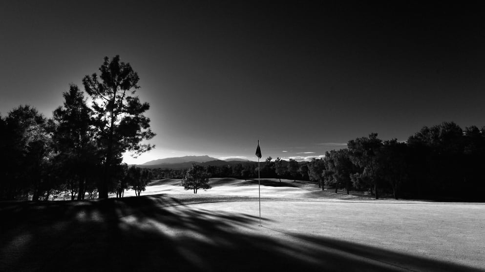 A general view of the seventh hole at PGA Catalunya Resort 