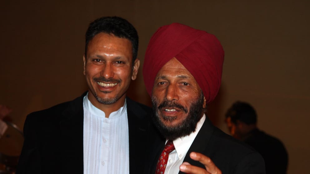 Jeev Milkha Singh and father