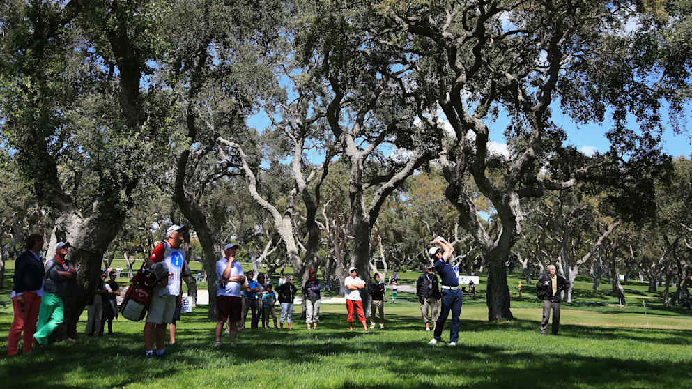 Stuart Manley on the seventh hole at Real Club Valderrama