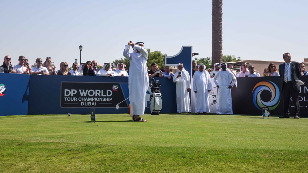 DP World Ceremonial tee Shot 2