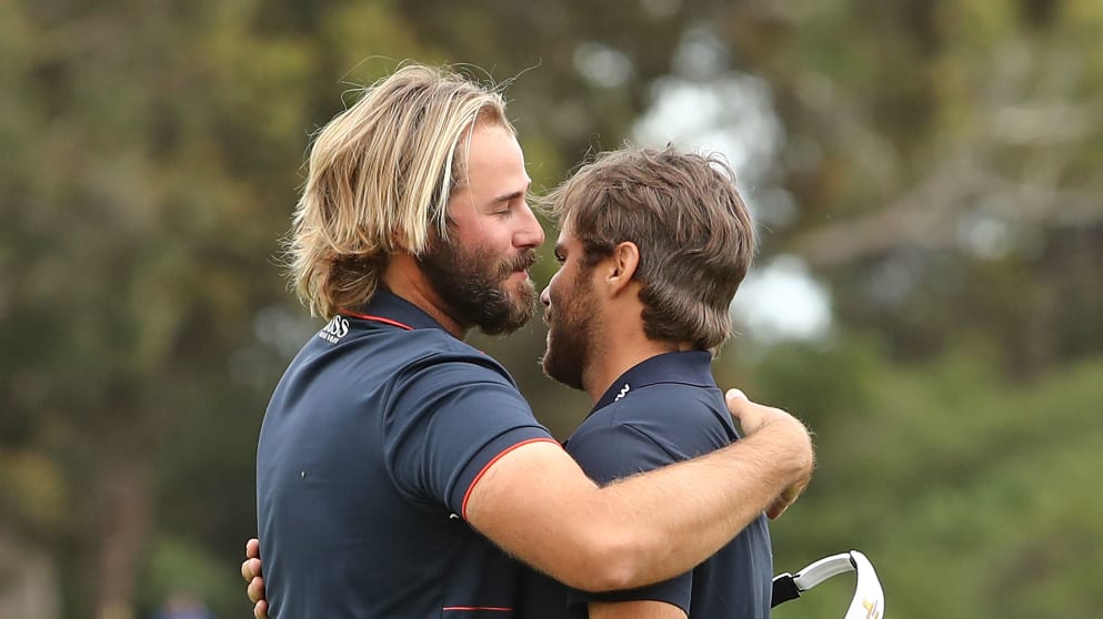 Victor Dubuisson and Romain Langasque