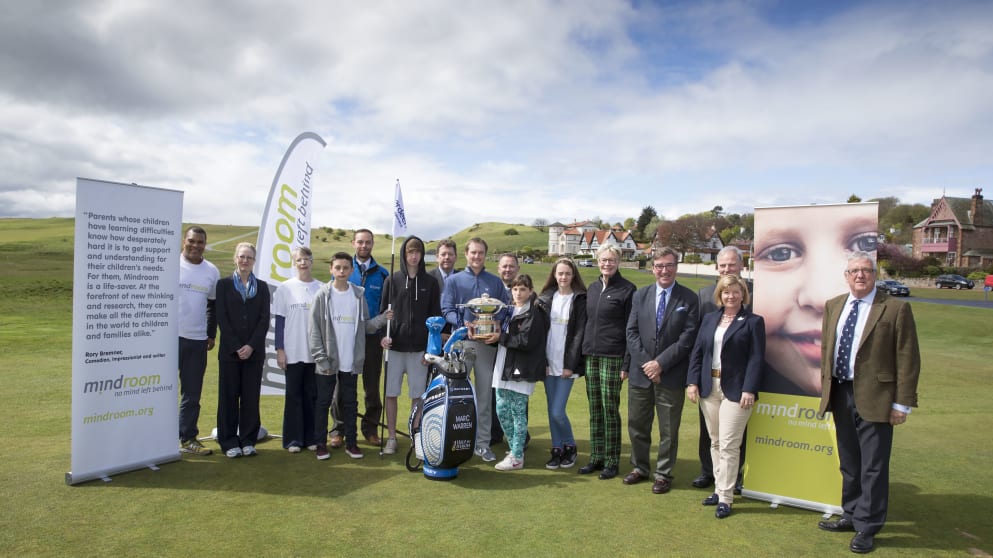 Marc Warren helps launch Mindroom as Official Charity for 2015 Aberdeen Asset Management Scottish Open