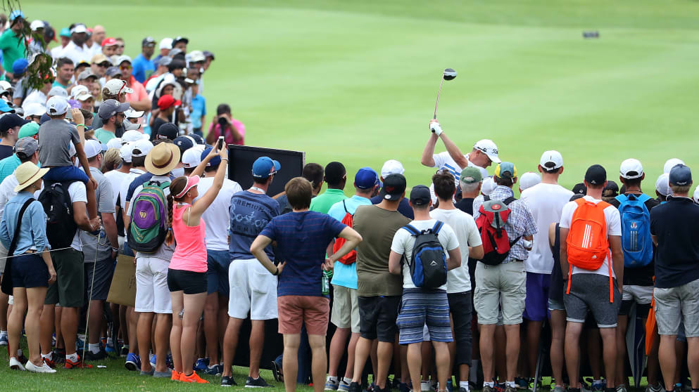 More packed galleries on day three of the BMW SA Open at Glendower Golf Club 