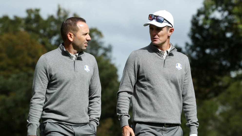 Sergio Garcia and Justin Rose