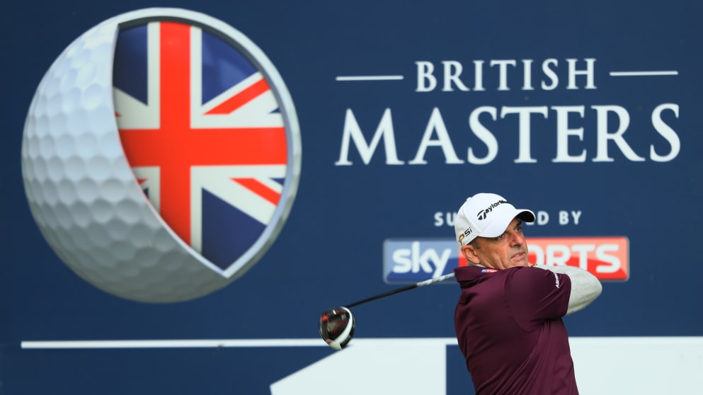 Paul McGinley during his second round at the British Masters