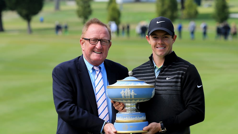 Richard Hills (left) and Rory McIlroy 