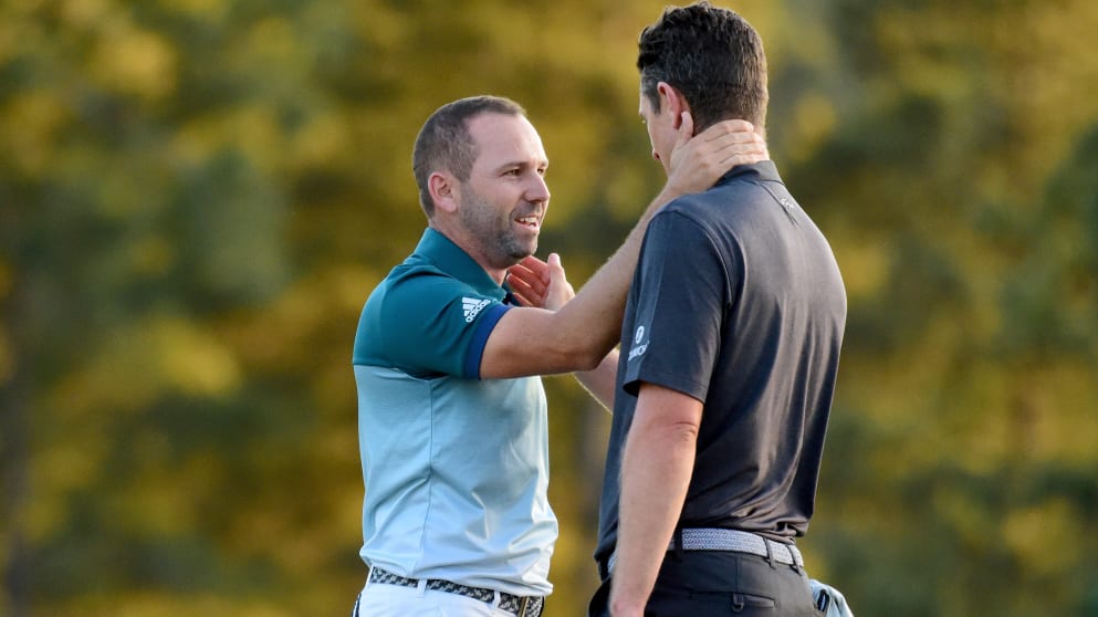 Justin Rose and Sergio Garcia