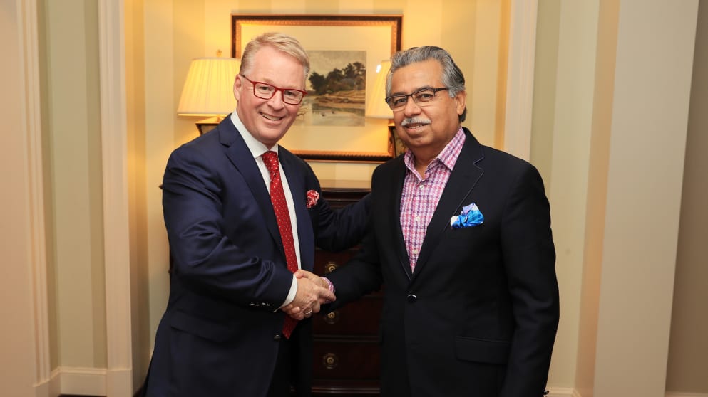 Keith Pelley and Pawan Munjal