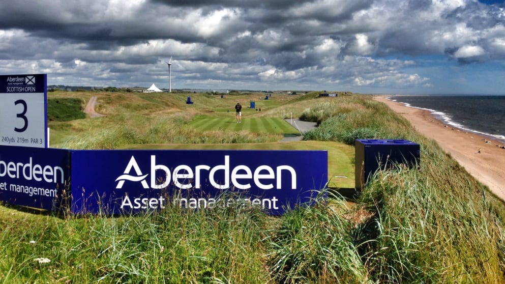 The picturesque third tee at Royal Aberdeen 