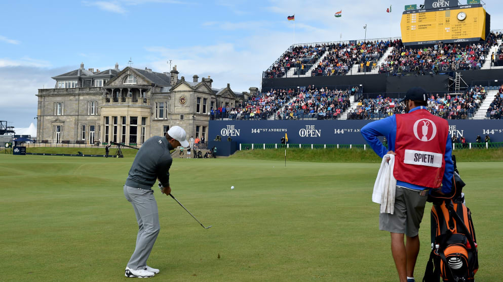 Jordan Spieth right in the mix to win a third Major of the year