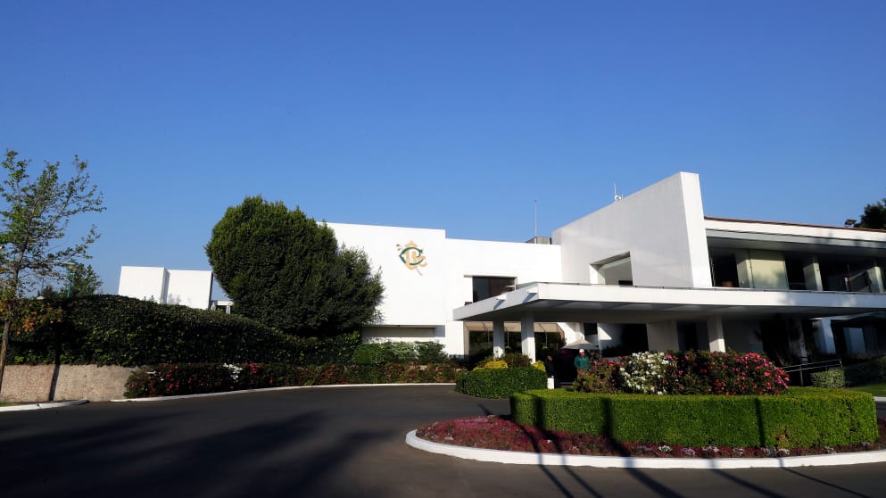 The clubhouse at Club de Golf Chapultepec