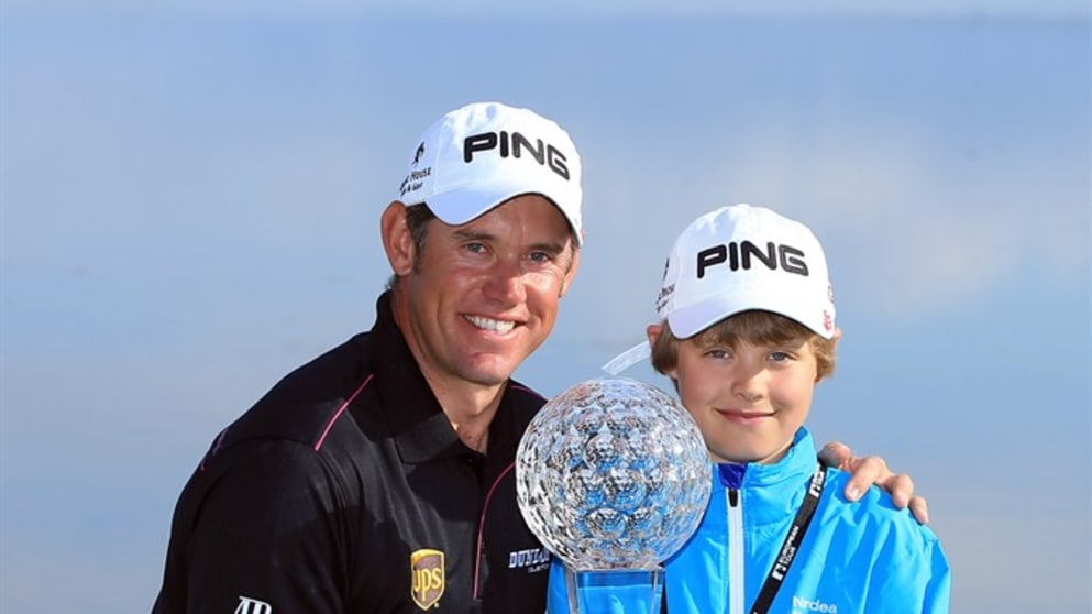 Lee Westwood and son Sam