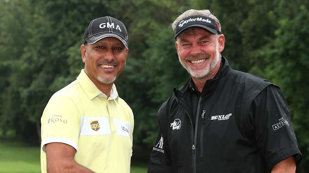 Jeev Milkha Singh and Darren Clarke