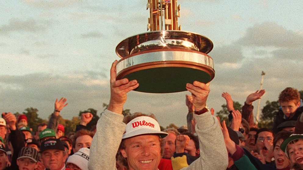 Bernhard Langer winning the 1995 European Open