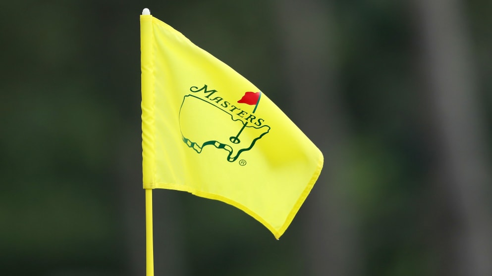 A Masters flag at Augusta National