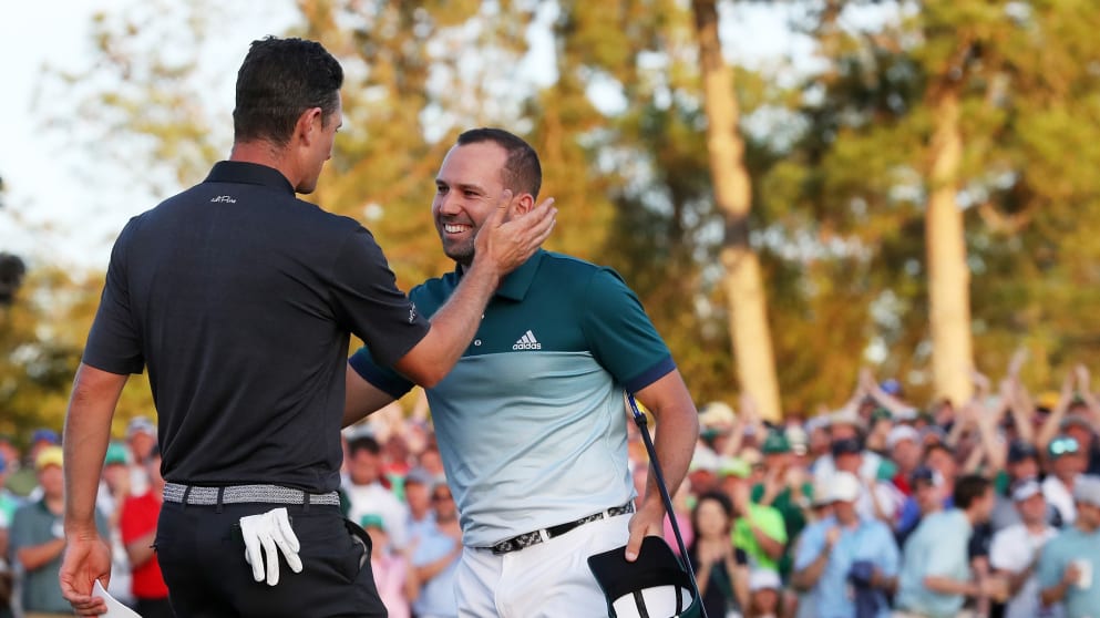 Justin Rose and Sergio Garcia