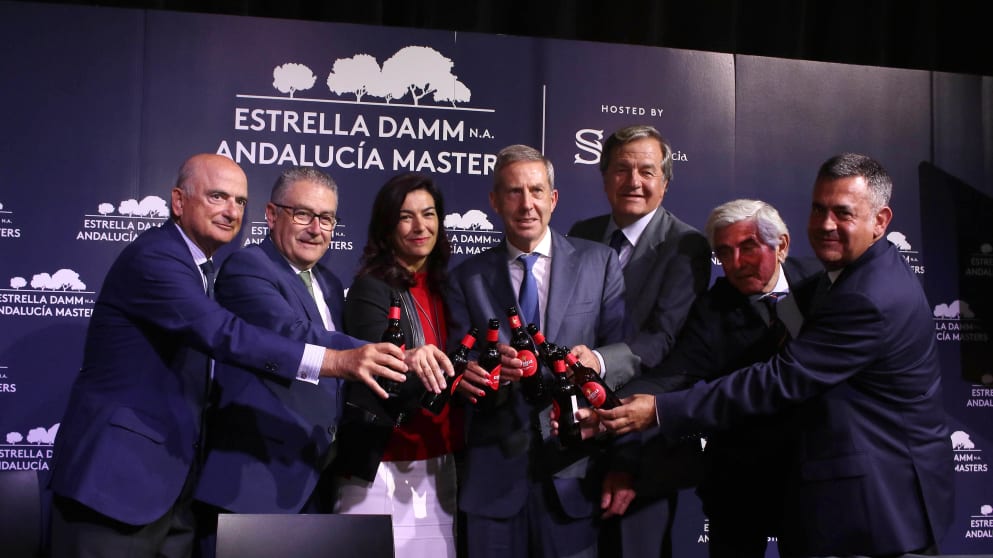 Estrella Damm N.A. Andalucía Masters hosted by the Sergio Garcia Foundation press conference (Fernando Herranz)