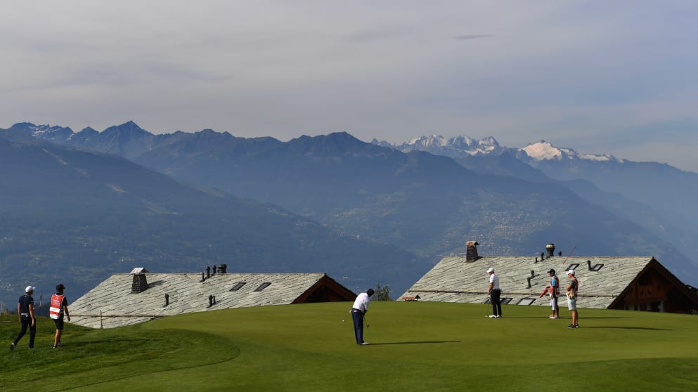 Adilson da Silva at the seventh at Crans-sur-Sierre