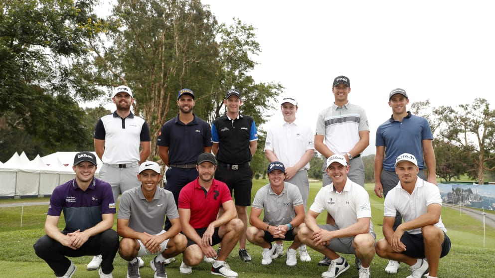 Challenge Tour graduates pose for a photo