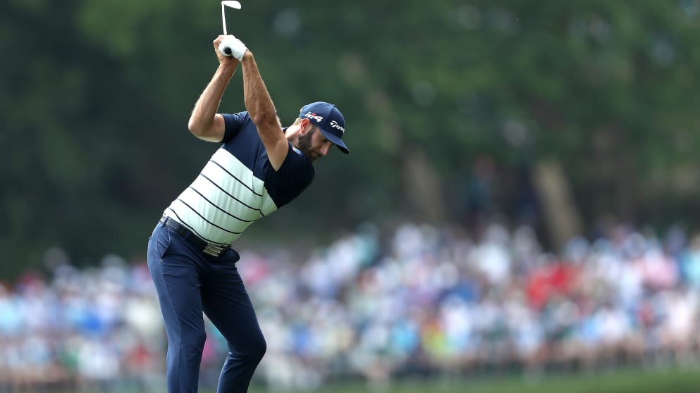 Dustin Johnson at the Masters