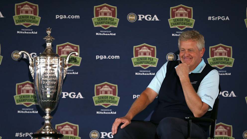 Colin Montgomerie after winning in 2015