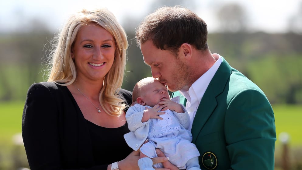 Masters champion Danny Willett with wife Nicole and son Zachariah