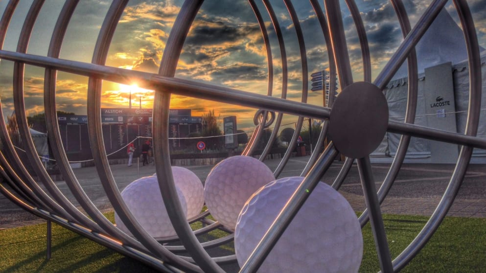 You see plenty of Hubert Prive artwork around Le Golf National...