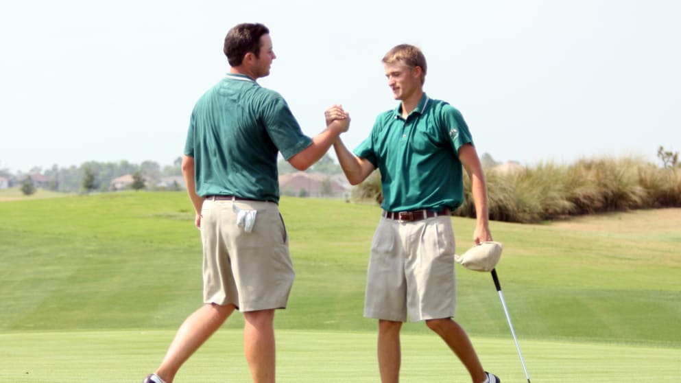 Russell Knox and Duncan Stewart (Jacksonville University)