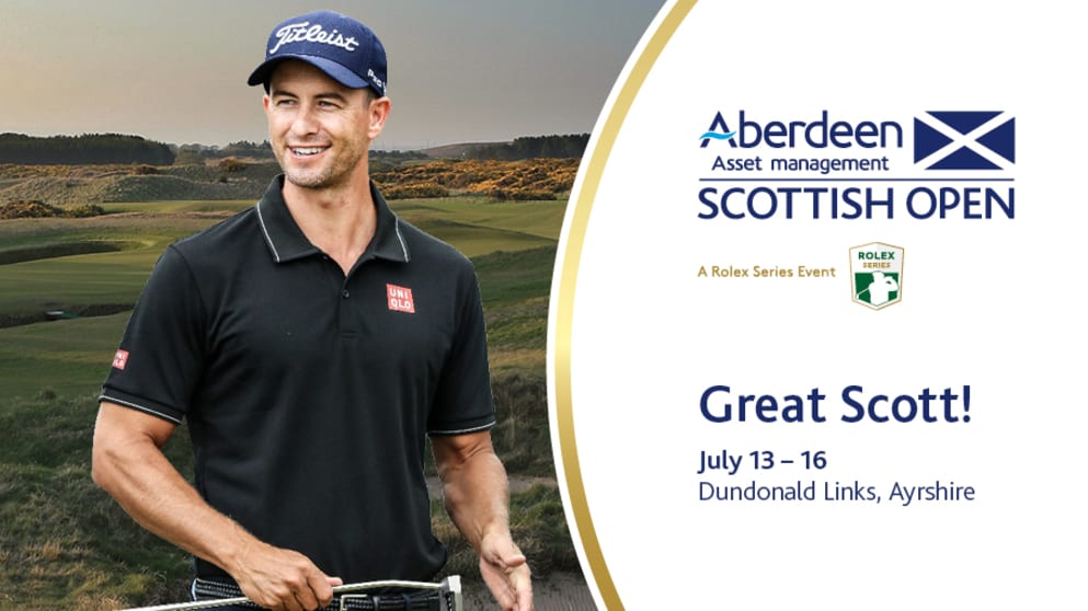 Adam Scott set to return to Scottish Open