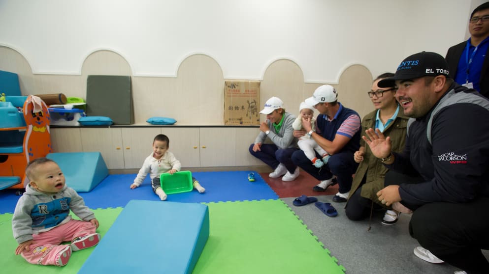 Björn Åkesson, Joel Sjöholm and Joakim Lagergren visit the Chongqing Love Manor (David Paul Morris)