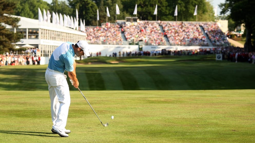 Paul Casey in action at Wentworth