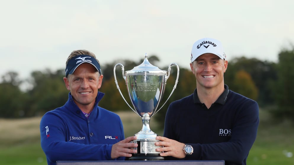 Luke Donald, left, and Alex Noren