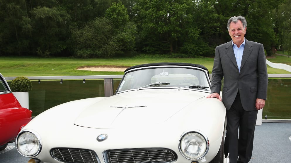 Former PGA Championship winner Bernard Gallacher poses to celebrate 60 years of the Championship ahead of the BMW PGA Championship