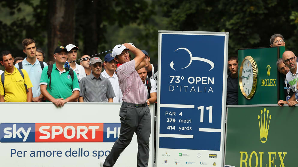 Francesco Molinari during his first round at the Italian Open