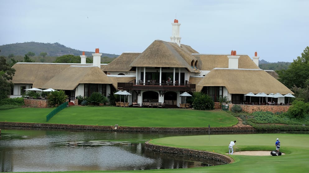 The clubhouse at Leopard Creek CC 
