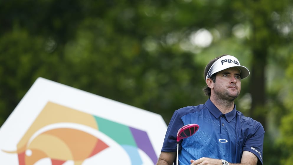 Bubba Watson - in action in China at the Shenzhen International