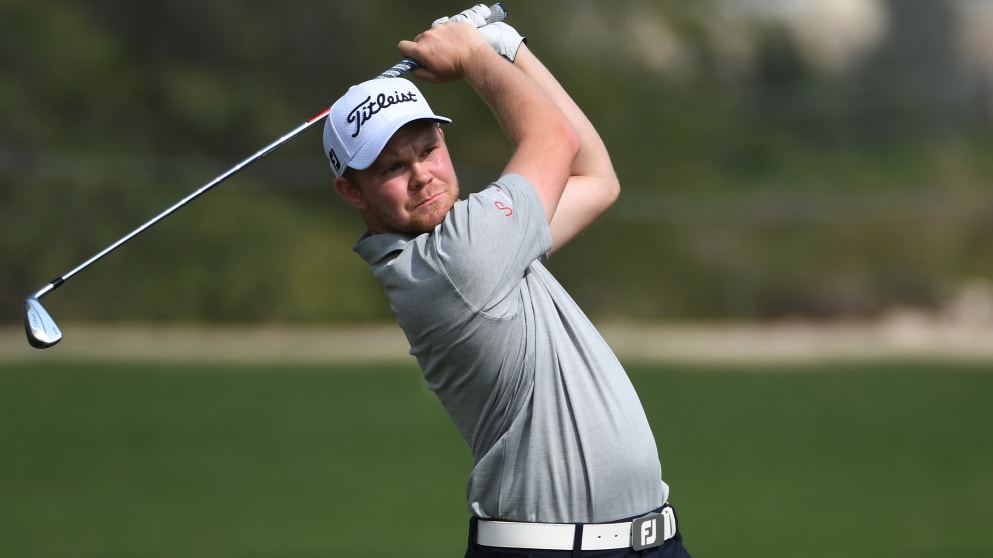 Nathan Kimsey at the Commercial Bank Qatar Masters