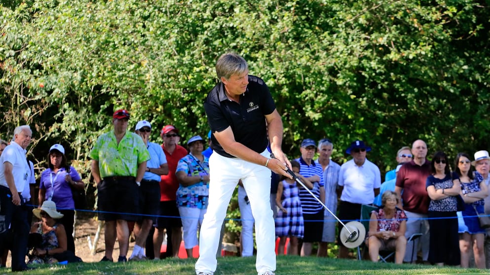 Barry Lane at the 2017 Willow Senior Golf Classic