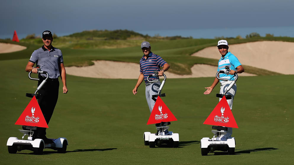 Henrik Stenson, Jordan Spieth and Rickie Fowler and Rory McIlroy
