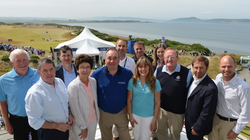 First Minister meets Ryder Cup seminar delegates at Castle Stuart