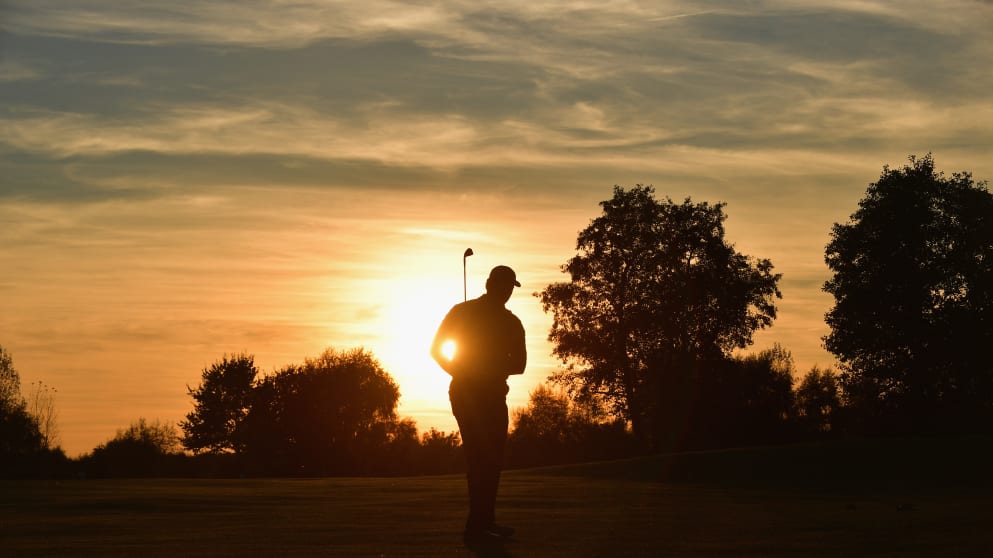 Ernie Els during the Porsche European Open