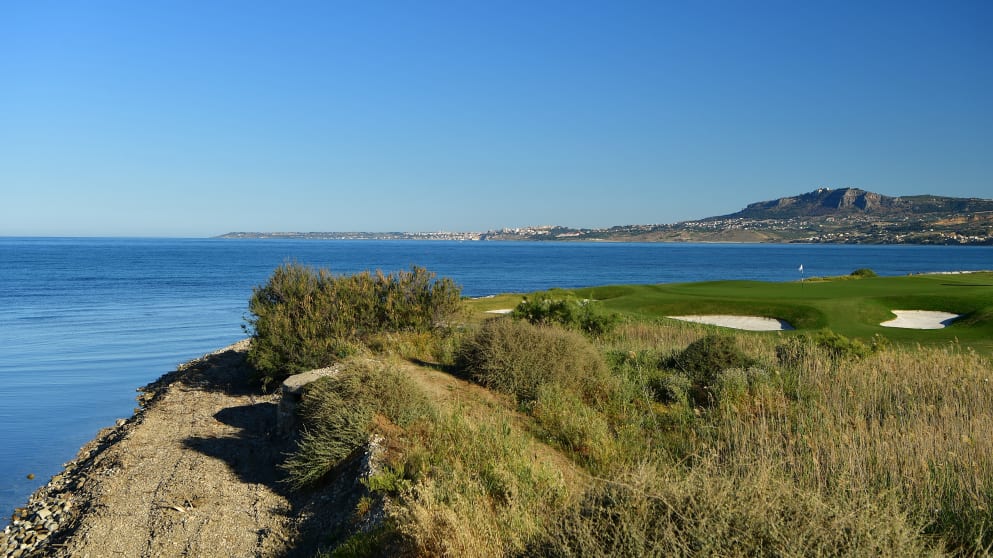 The seventh hole at Verdura Resort