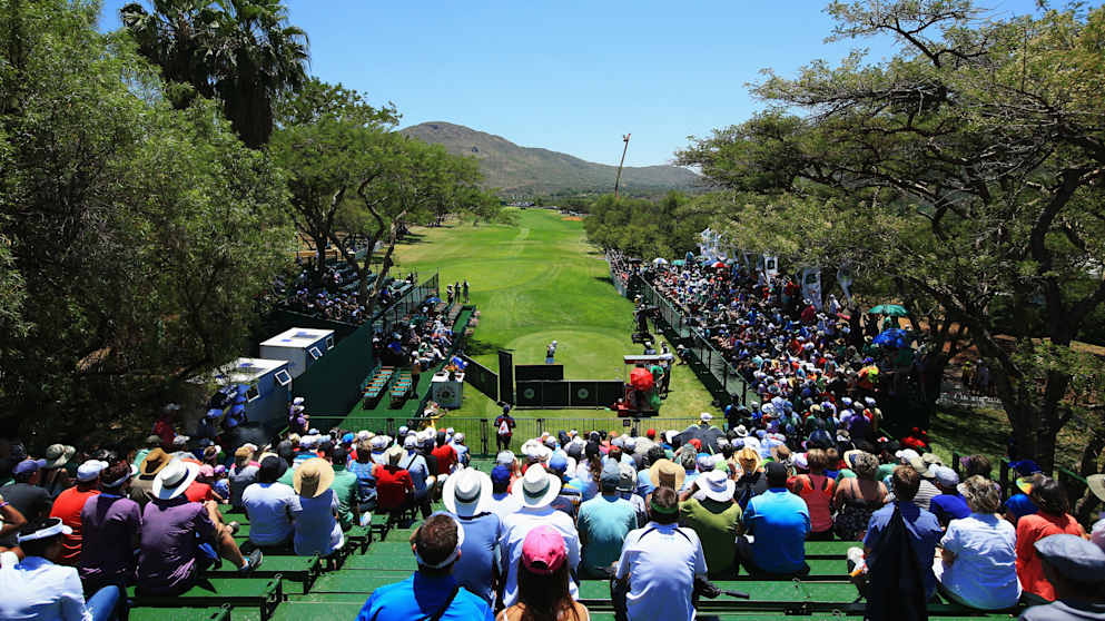 A view looking down the first hole at Gary Player CC