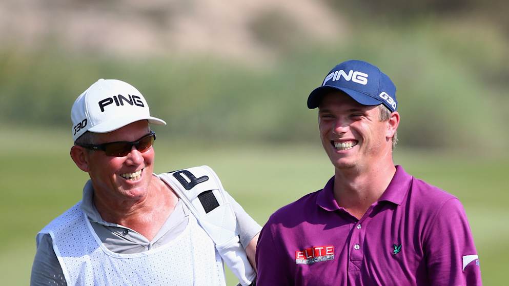 Callum Shinkwin and his caddie David McNeilly