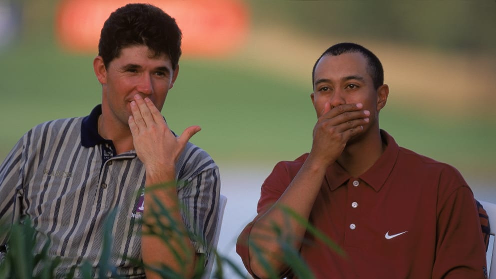 Padraig Harrington and Tiger Woods